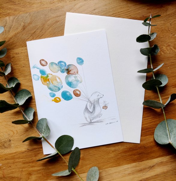 Product image of  2-osainen Onnea II kirjekuorella