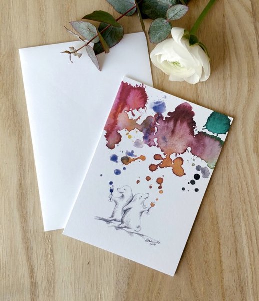 Product image of  Kuplii 2-osainen kortti kirjekuorella