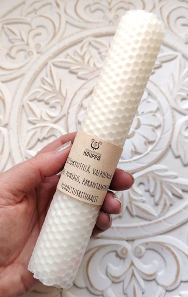 Product image of  Pitkä loitsukynttilä, valkoinen (19 cm)
