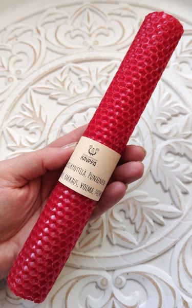 Product image of  Pitkä loitsukynttilä, punainen (22 cm)