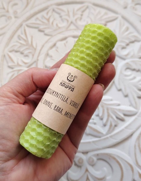 Product image of  Loitsukynttilä, vaaleanvihreä (11 cm)