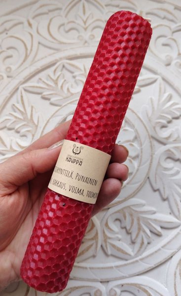 Product image of  Pitkä loitsukynttilä, punainen (19 cm)