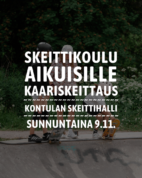 Product image of  Skeittikoulu aikuisille / Kaariskeittaus 9.11.