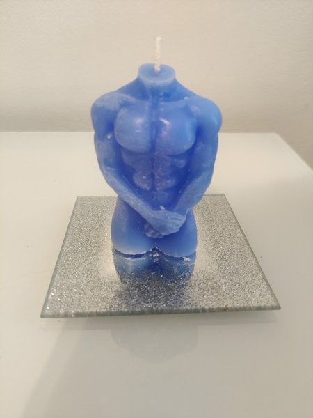 Product image of  Sininen mies bodykynttilä 2 -laatu