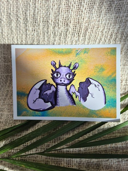 Product image of  Postikortti, lohikäärmevauva