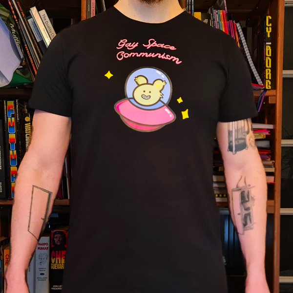 Product image of  "Gay space communism" unisex T-paita