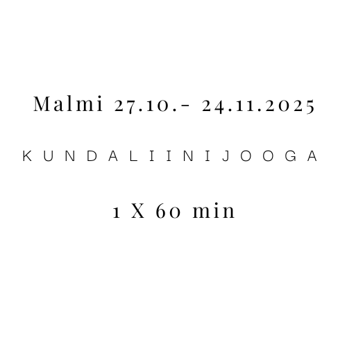 Product image of  Malmi kundaliinijooga 27.10.-24.11.2025 1 x 60 min