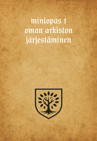 Product image of  miniopas 1 - oman arkistojen järjestäminen