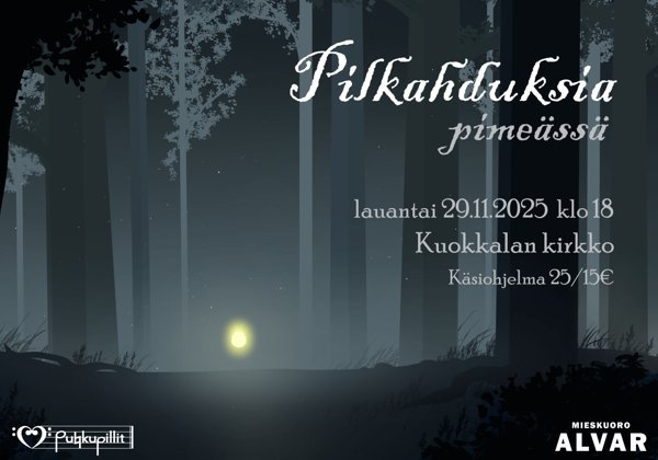Product image of  Pilkahduksia pimeässä-konsertti (lipputyyppi 2)