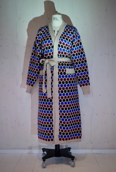 Product image of  GODETIA cardigan, beige, blue, red, black