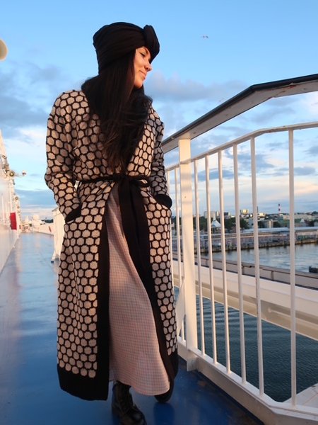 Product image of  GODETIA cardigan, black, beige