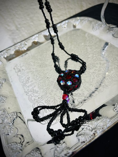 Product image of  KAULAKORU, red and black beads