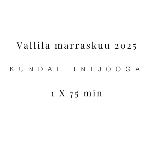 Product image of  Vallila marraskuun 2025 kundaliinijooga 1 x 75 min