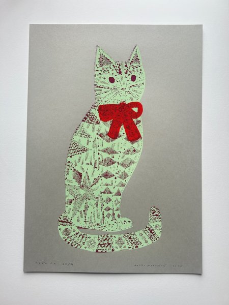 Product image of Rusettikissa serigrafia 62/70