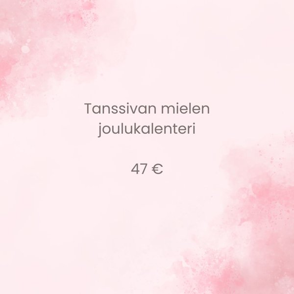 Product image of Tanssivan mielen joulukalenteri 2025