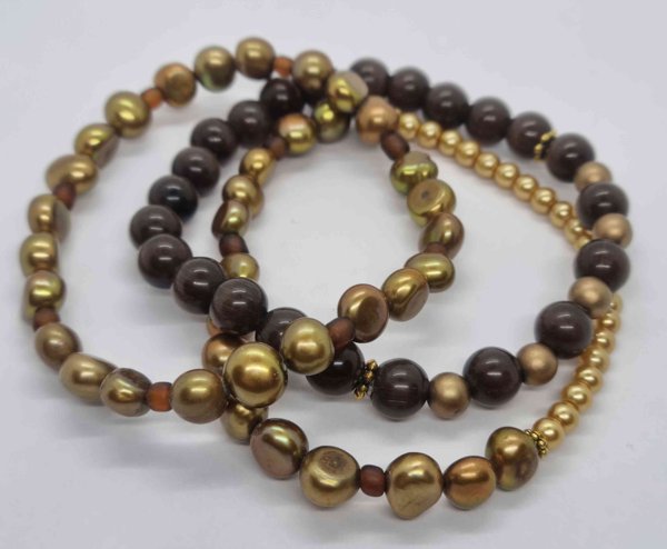 Product image of  Ruskea kissansilmä  korusetti; 17-18cm