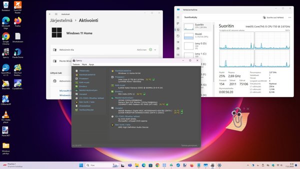 Product image of  Nopea konepaketti Windows 11 240Gt SSD:lla ja neliydinprossulla