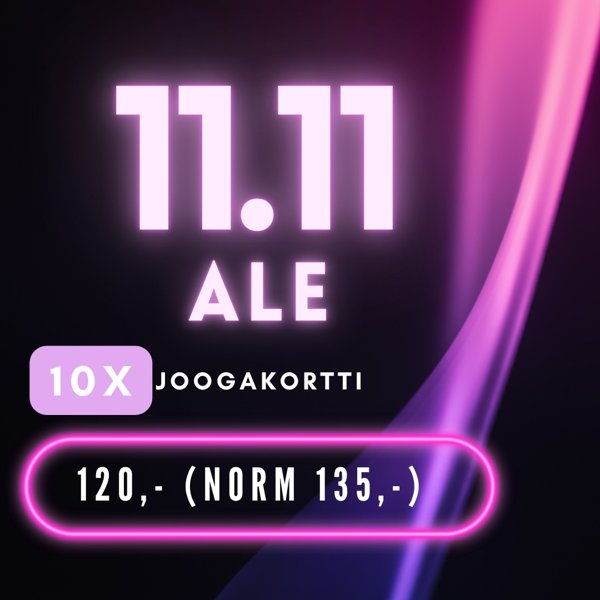 Product image of  10x Joogakortti ALE (Ostettavissa vain 11.11.)