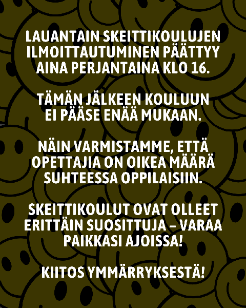 Product image of  SKEITTIKOULUUN! LUE TÄMÄ!