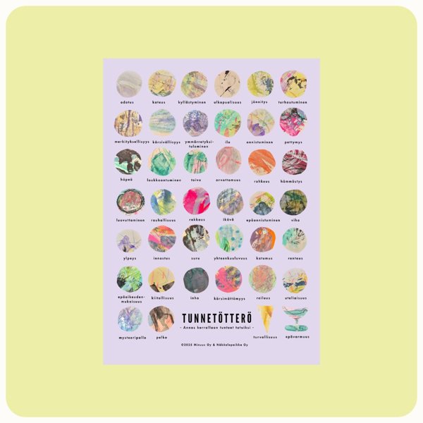 Product image of  Tunnetötterö-menu A5 MUSTIKKA