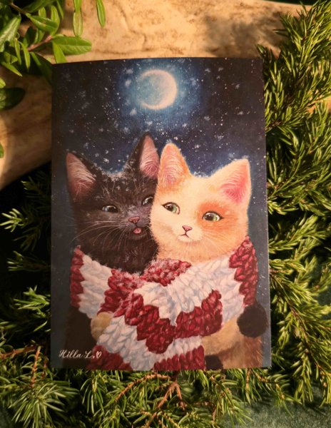 Product image of  Taidekortti, Joko lämmittää?