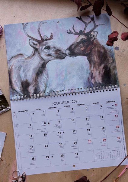 Product image of SEINÄKALENTERI "pohjoisen eläimet" 2026