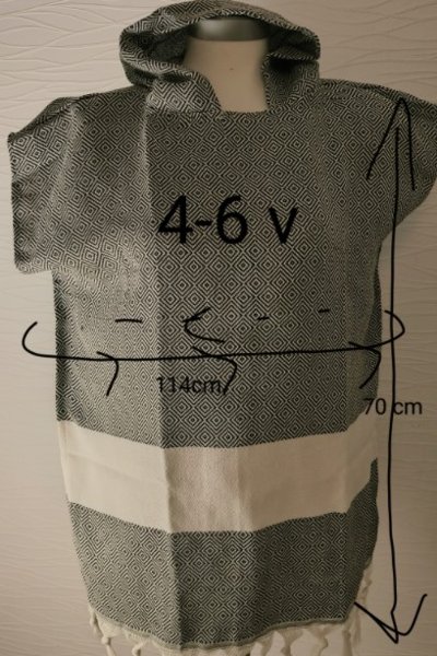 Product image of  lapsen hamampontso 4-6 v mustavalkea