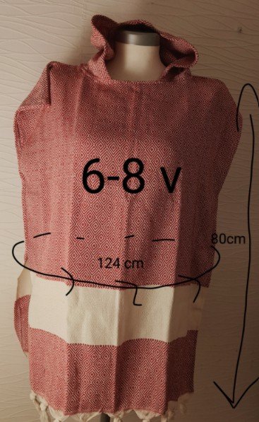 Product image of  lapsen hamampontso 6-8 v punavalkea