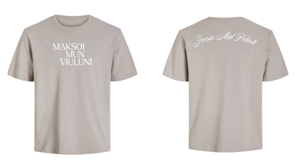 Product image of  Maksetut Viulut T-paita // XS-koko (Valkoinen printti)