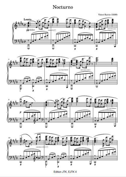 Product image of Väinö Raitio: Nocturno 1908