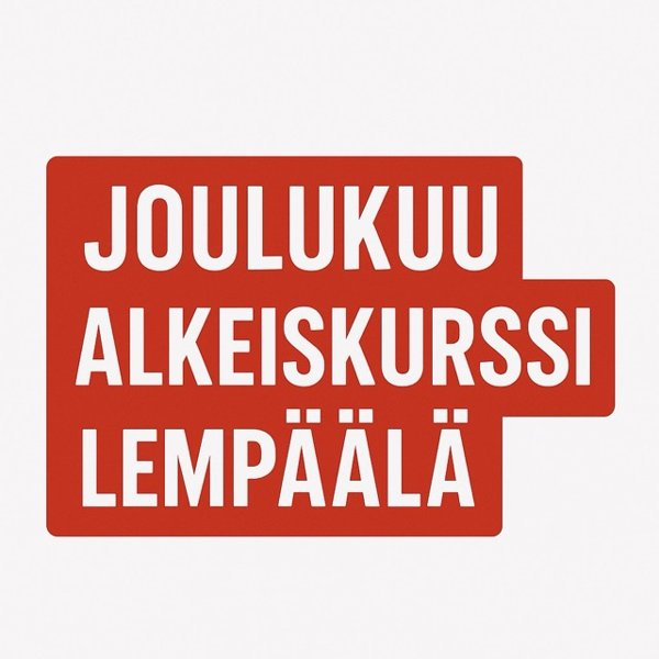 Product image of  ALKEISKURSSI 12/2025 + JÄSENYYS TAMMIKUUN LOPPUUN (BLACK FRIDAY)