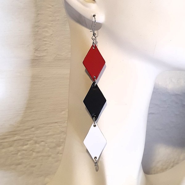 Product image of  Nahkakorvakoru - Salmiakkikuviot - Monivärinen