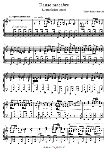 Product image of Väinö Raitio: Dance macabre