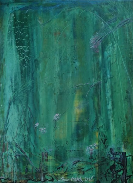 Product image of Pako Oulusta, mixed media levylle, 50 x 36,5 cm