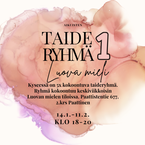 Product image of  Viiden illan Taideryhmä 1 aikuisille 14.1-11.2.2026