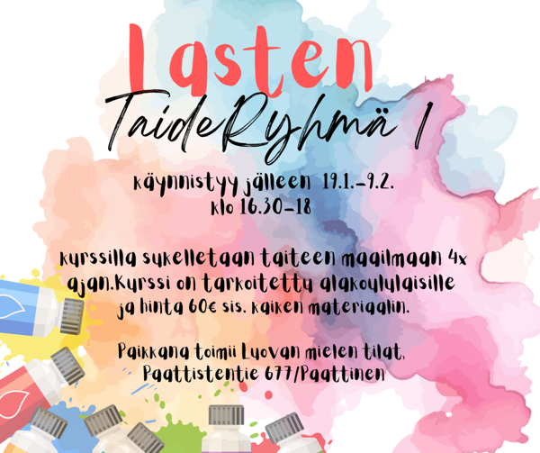 Product image of  Lasten taideryhmä 1 19.1.-9.2.26