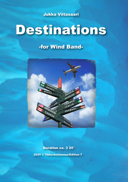 Product image of  Destinations (for band) by Jukka Viitasaari GRADE 3,5
