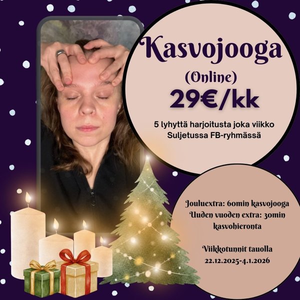 Product image of Online -kasvojooga Joulukuu 2025