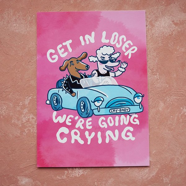 Product image of  Get in loser -taideprintti A4