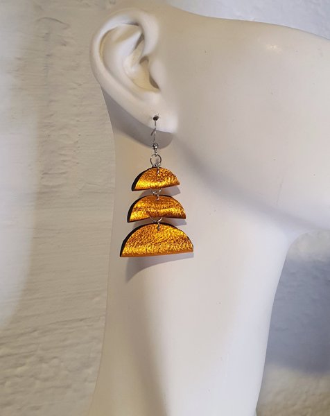 Product image of  Korvakorut - poronnahka - pronssi - 3-os.