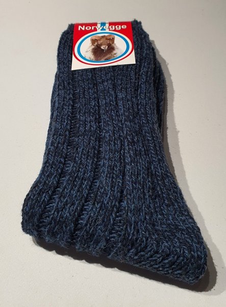 Product image of  Villasukka - Koko 43-46 - Tumma sininen - 50% lampaanvilla