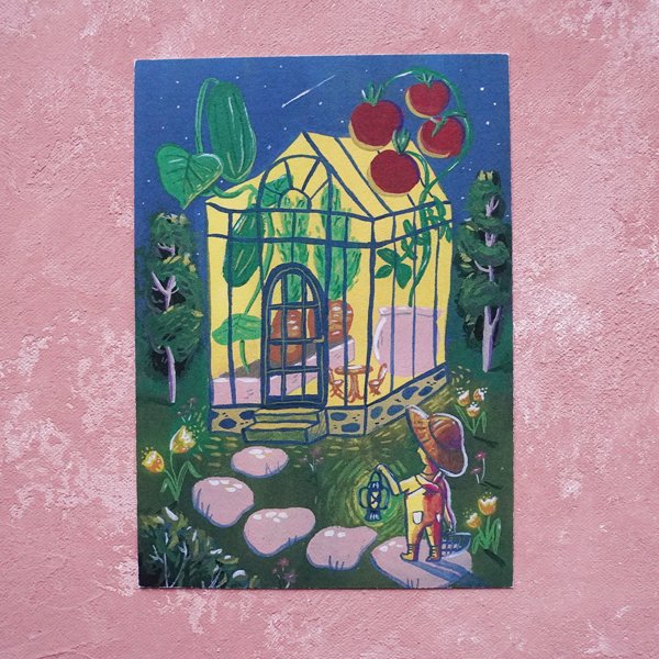 Product image of  Kasvihuoneen salaisuudet -postikortti