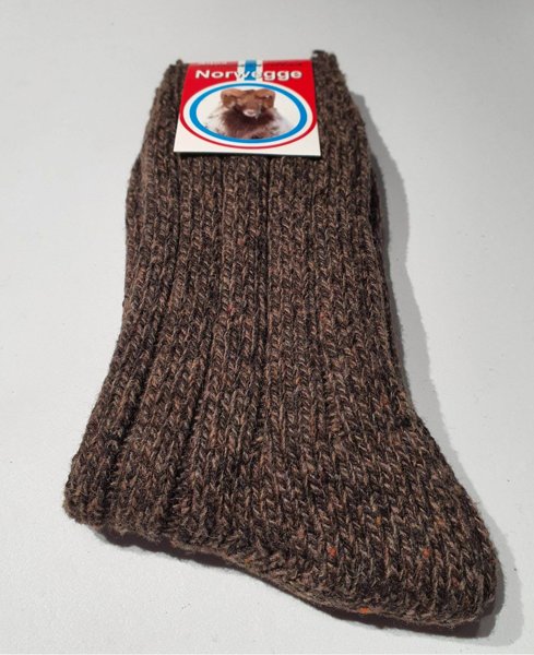 Product image of  Villasukka - Koko 43-46 - Tumma ruskea - 50% lampaanvilla