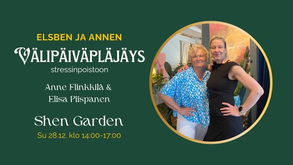 Product image of  Elsben ja Annen välipäiväpläjäys - su 28.12. klo 14-17