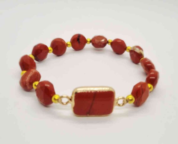 Product image of  Punainen jaspis rannekoru, 17-18cm