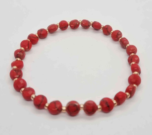 Product image of  Punainen jaspis rannekoru, 16cm