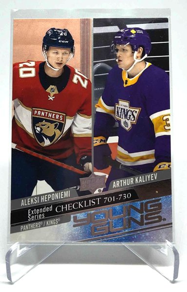 Product image of  2020-21 #730 Aleksi Heponiemi / Arthur Kaliyev Young Guns CL