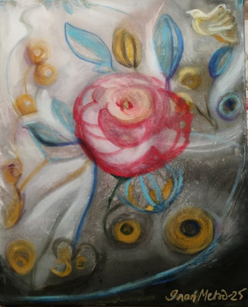 Product image of Katso kaukaa, niin näet lähelle, mixedmedia, 53 x 43 cm