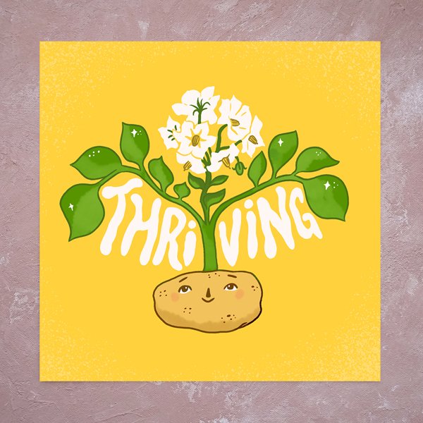 Product image of  Thriving potato -taideprintti