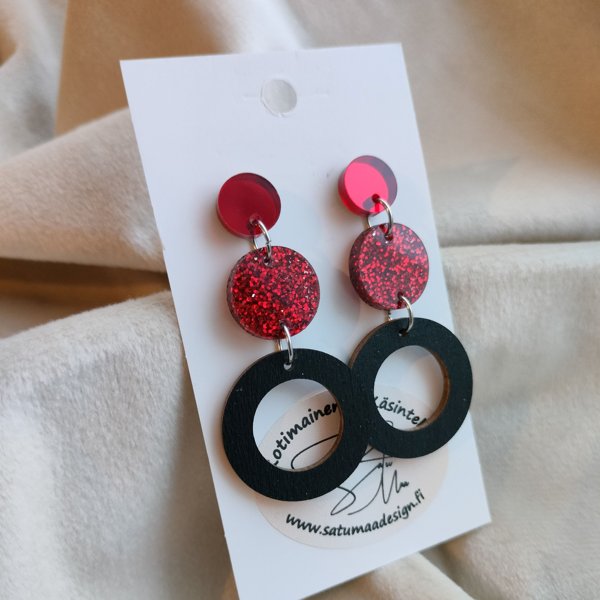 Product image of  PitkätRinkulat - PunainenPeili, PunainenGlitteri